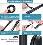 Floor Cable Cover 3ft Grey, LZEOY Cord Covers - Image 4