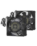 DEWENWILS 2 Pack 120V AC Fan, Waterproof Exhaust Fan 120mm, 18W 2850RPM 90CFM by DEWENWILS