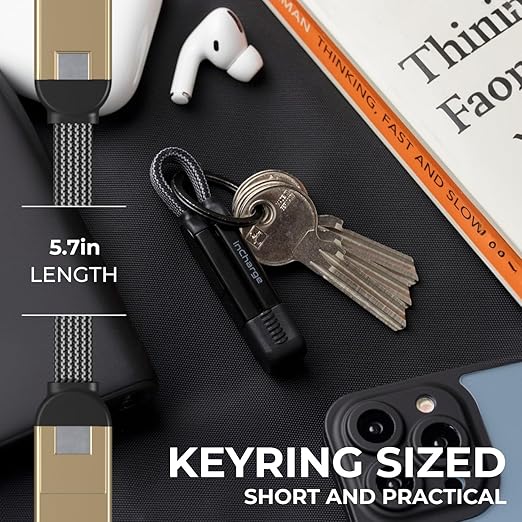 Rolling Square inCharge X, Portable Keychain Charger Cable, 6-in-1 - Image 4