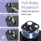 2 Pack Camera Lens Protector for iPhone 14 / iPhone 14 Plus, AR Tempered Glass - Image 5