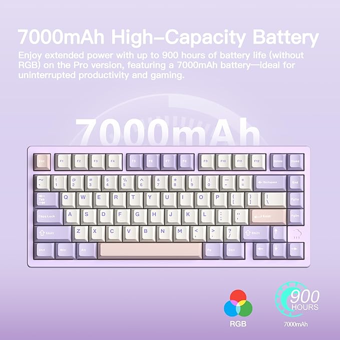 KEEBMONKEY WOBKEY Rainy 75 CNC Aluminum HMX/JWK/Cocoa Switches Triple-Mode - Image 3
