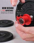 Pro Barbell Clips 1 inch Barbell Clamps 0.9-1.18inch Quick Release Weight Clips - Image 3