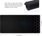 Hexagon Honeycomb Large Mouse Pad, Gaming Keyboard Desk Pad, Extended Mouse Mat - Image 3