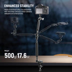 NEEWER 22" Magic Arm w Desk C Clamp, Overhead Camera Mount - Image 2