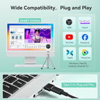 EMEET Piko+ Webcam 4K, World's 1st Dual-Camera AI-Powered 4K Webcam, 1/2.55'' - Image 9
