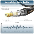 EMK Subwoofer Cable RCA to RCA Audio Cable 24K Gold-Plated Nylon Braided Double - Image 4