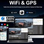 Mirror Dual Dash Camera for Car, Dashcam 4K Front 1080P IMX307 Rear View/ADAS - Image 5
