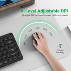 Bluetooth Mouse Rechargeable Wireless Mouse, 4800 DPI Optical Tracking - Image 5