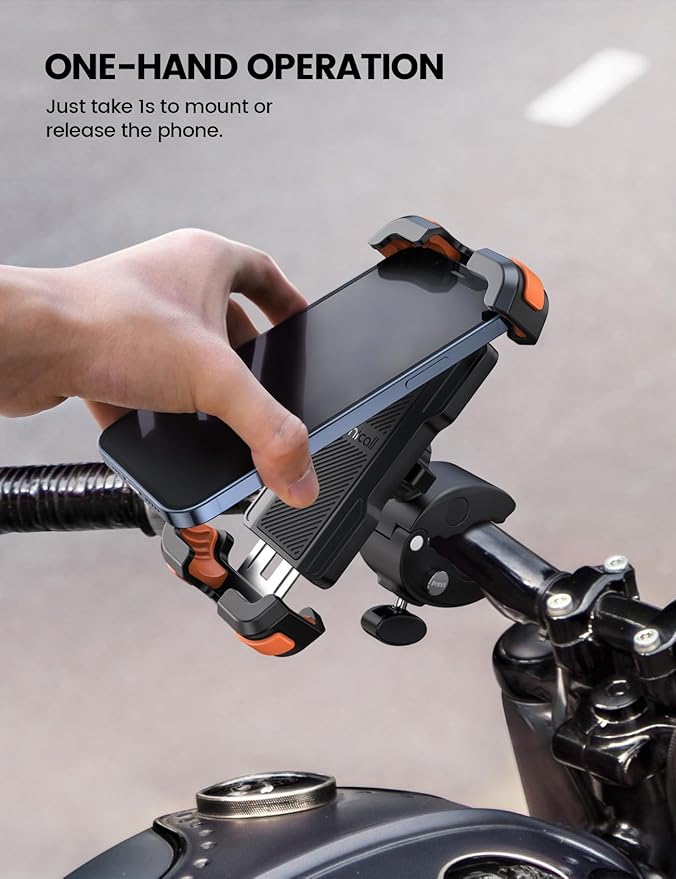 Lamicall Motorcycle Phone Mount, Bike Phone Holder - Image 3