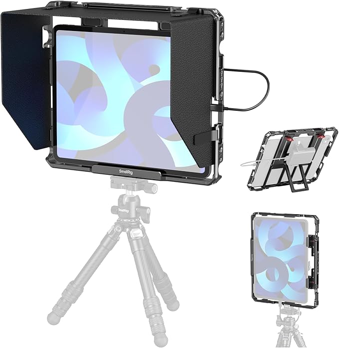 SMALLRIG Universal Metal Cage for iPad, Tripod Mount Adapter Monitor Fits for by SmallRig