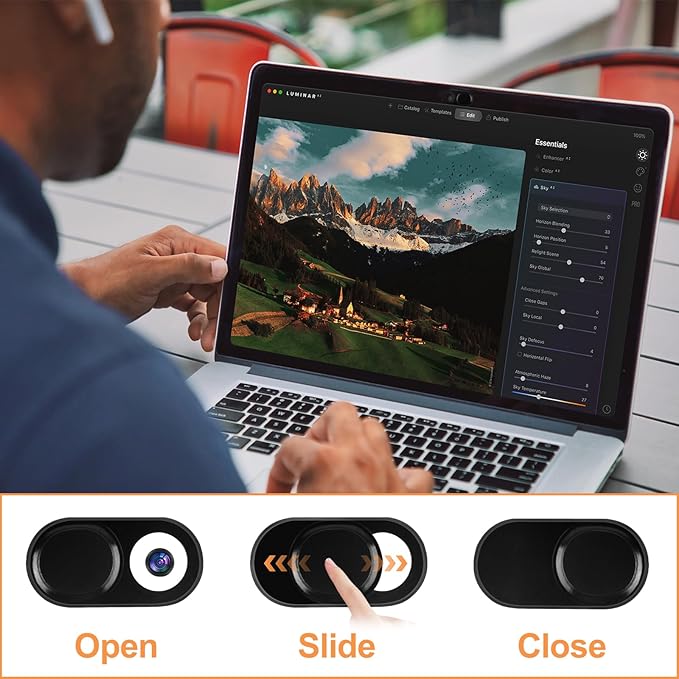 6 Pack Laptop Camera Cover Slide, 0.023 Inch Ultra-Thin Webcam Cover, Phone - Image 5