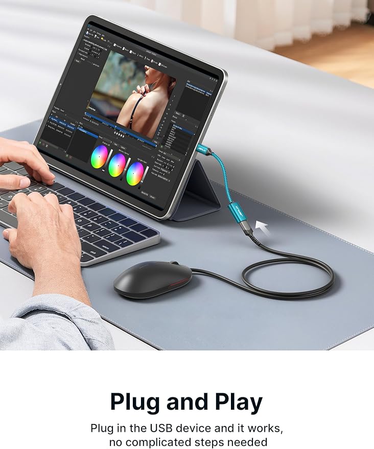 JSAUX USB C to USB 3.0 Adapter, Type C Male to USB Female OTG Cable Compatible - Image 6