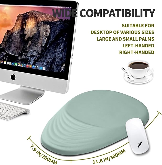 Hokafenle Ergonomic Mouse Pad Wrist Support, Terraced Slope Carpal Tunnel Wrist - Image 4