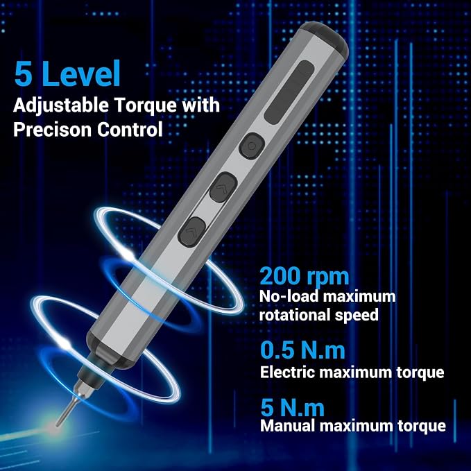 Mini Electric Screwdriver Set for Phone Watch Electronics PC Glasses - Image 4