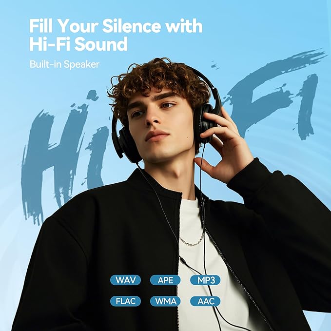 AGPTEK 64GB MP3 Player with Bluetooth, M3 2.4 inch Music Player with Speaker - Image 4