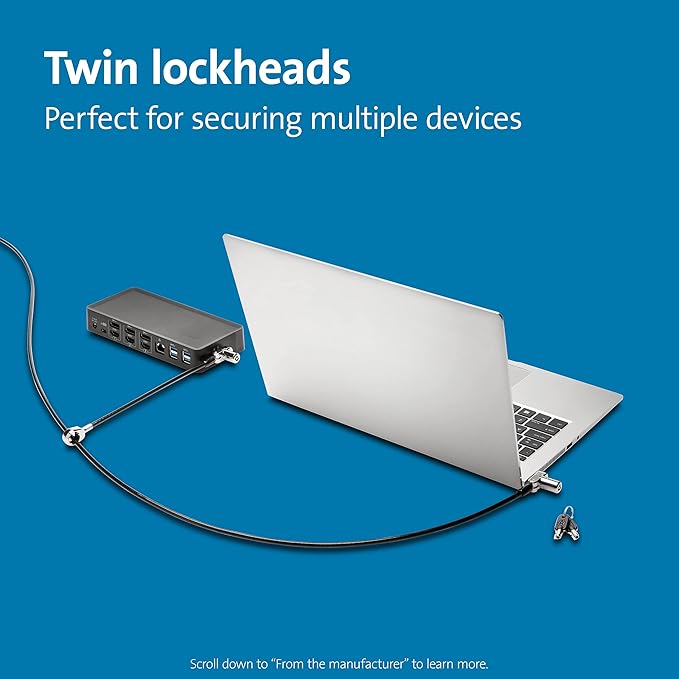Kensington Universal 3-in-1 Keyed Cable Lock - Image 2