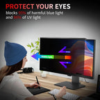 Magnetic 24 Inch Computer Privacy Screen Filter, Aluminum Alloy Hanging Privacy - Image 7