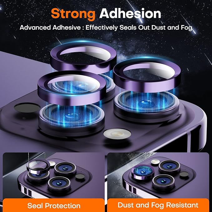 Camera Lens Protector for iPhone 16 Pro Max/16 Pro/15 Pro Max/15 Pro/14 Pro - Image 3
