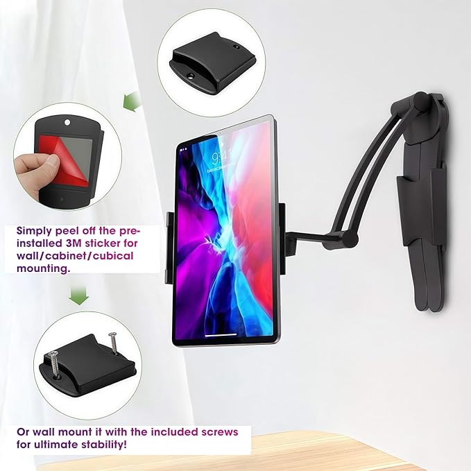 Kado Portable Monitor Stand Aluminum Alloy, Tablet Holder Phone Clamp - Image 4