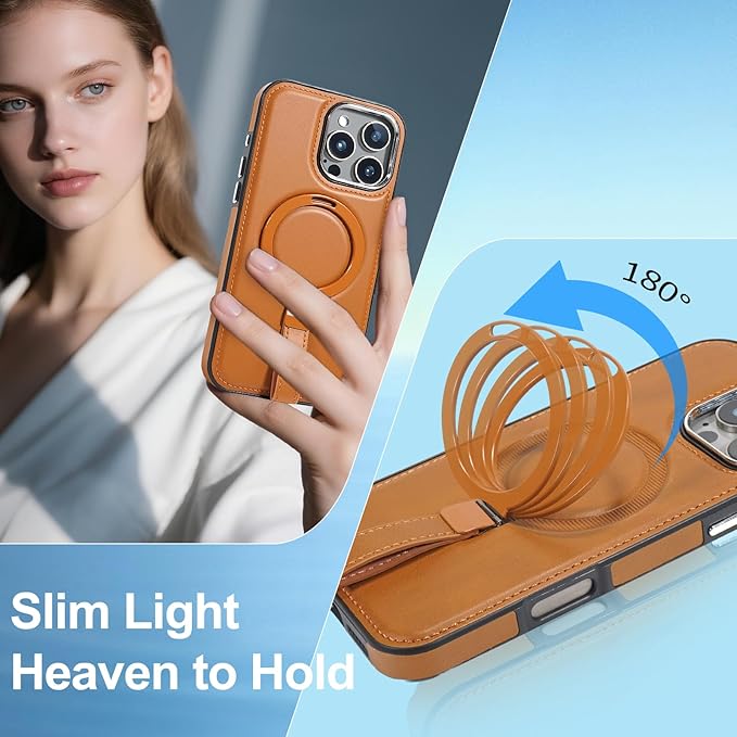 Leather Case, Suitable for iPhone 16 Case, Invisible Magnetic Design, Equipped - Image 6