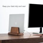 ZMARKRAFT® Adjustable Vertical Laptop Stand Holder Compatible - Image 3