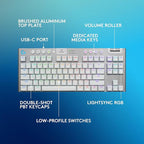 Logitech G915 X Lightspeed TKL Wireless Mechanical Gaming Keyboard, Double-Shot - Image 6