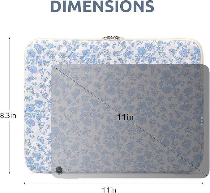 Puffy Laptop Sleeve 13-15.6 Inch Cute Quilted Laptop Protective Case Padded - Image 7