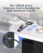 FORIDA USB to USB Hub Long Cable, 8 Ports USB 3.0 Adapter - Image 2