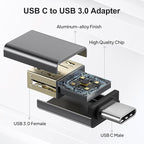 Elebase USB C to USB Adapter 4Pack, USBC Male to USB 3.0 Female MacBook Pro Air - Image 2