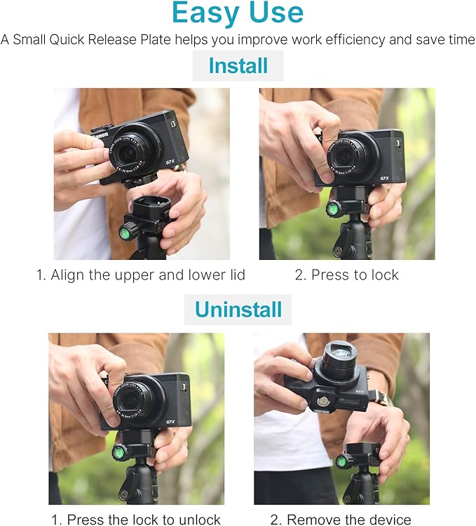 Upgrade Claw Quick Release Plate Camera Mount w Arca Swiss Slot, 1/4" Screw - Image 4