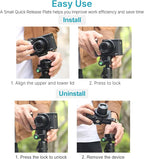 Upgrade Claw Quick Release Plate Camera Mount w Arca Swiss Slot, 1/4" Screw - Image 4