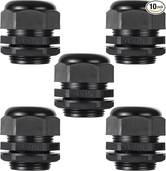 PENGLIN Cable Glands 1-1/4" NPT Nylon Cable Connector, Strain Relief Cord by PENGLIN