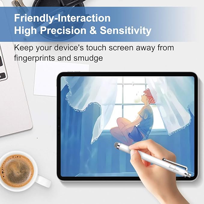 10 Pack Stylus Pens for Touch Screens, Mesh Fiber Tip Stylus Pens for ipad - Image 5