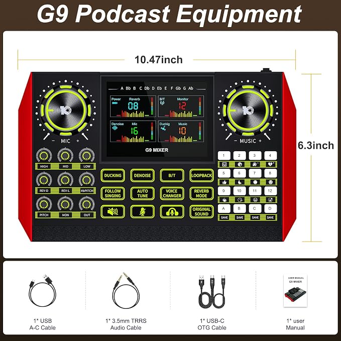 Audio mixer, suitable for live streaming, and gaming on computer/phone; - Image 8