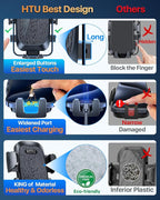 HTU Upgraded Strongest Suction Car Phone Holder Bendable Arm, Never Block View - Image 7