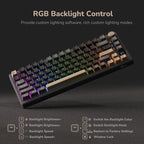 RK ROYAL KLUDGE M75 Wireless Mechanical Keyboard 2.4Ghz/BT5.1/USB-C Gaming - Image 4