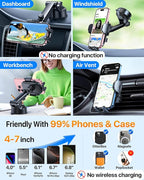 HTU 2025 Upgraded Car Phone Holder 【Safety Certs & No Smell】 Cell Phone Holder - Image 4