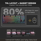 Redragon K729 PRO 80% Wireless Gasket RGB Gaming Keyboard, 3-Mode TKL - Image 3