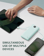 VRURC Portable Charger Built-in Cables and AC Wall Plug, USB C Power Bank - Image 6
