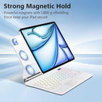 Keyboard Case for iPad Air 13 inch, iPad Pro 12.9 inch, Easy-Set Floating - Image 3