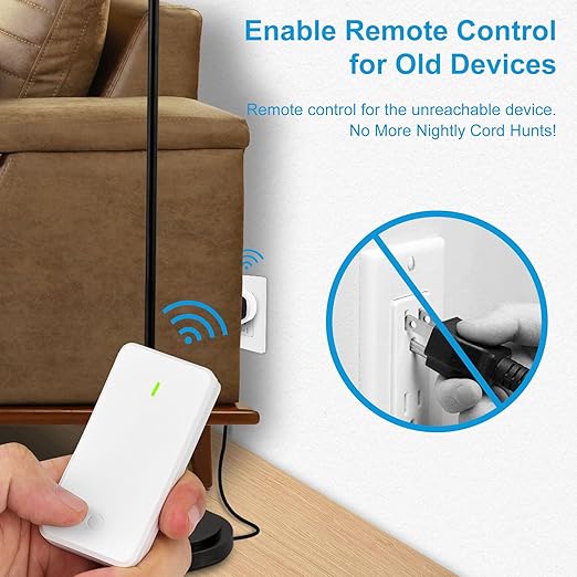 Remote Switch Outlet, Wireless On/Off Light Switches Wall Mounted, TUV List - Image 4