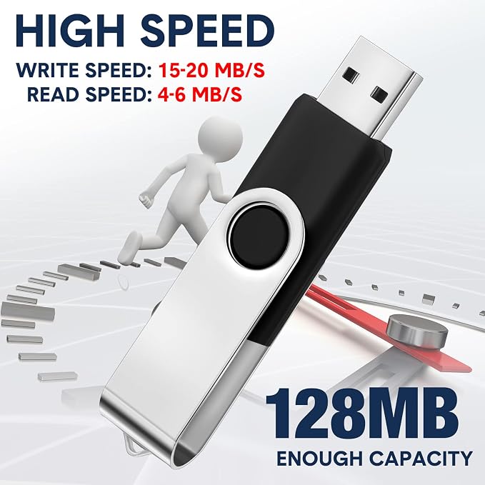 Aoriher 50 Pack USB 2.0 Flash Drives Bulk, Portable USB Thumb Drives - Image 3
