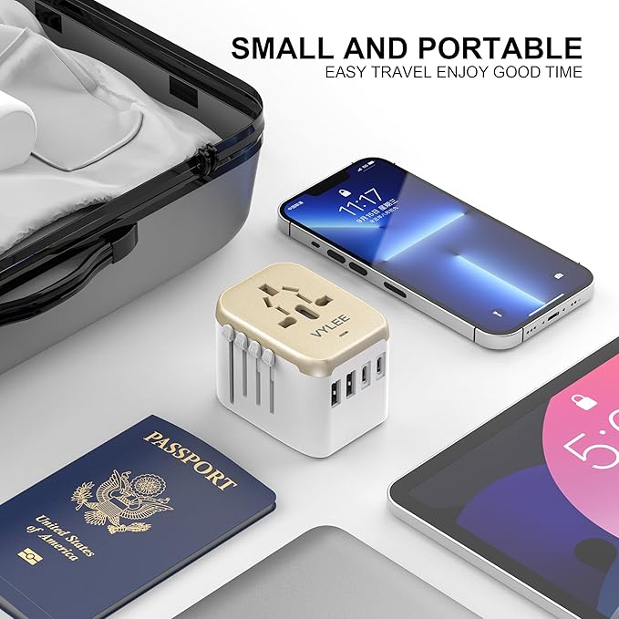 Universal International Power Travel Plug Adapter, 5 in 1 European Travel Plug - Image 7