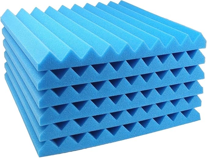 JBER 12 Pack Acoustic Foam Panels, High Desnsity Studio Soundproofing Wedges - Image 2