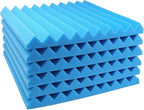 JBER 12 Pack Acoustic Foam Panels, High Desnsity Studio Soundproofing Wedges - Image 2