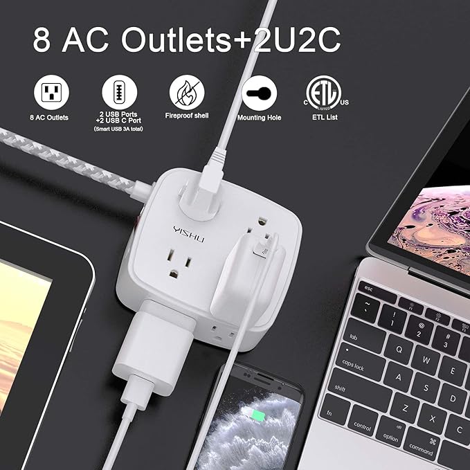 Surge Protector Power Strip - Image 2
