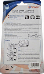 Sendt Notebook/Laptop Combination Lock Security Cable - Image 4