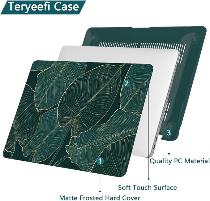 Teryeefi Hard Shell Case + Keyboard Cover + Screen Protector - Image 5