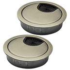 2 Pcs Desk Grommet 2" / 50 mm, Desk Cord Hole Cover, Cable Grommet Metal Zinc by EASYEAH