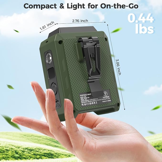 COMLIFE Portable Mini Waist Fan - Image 7